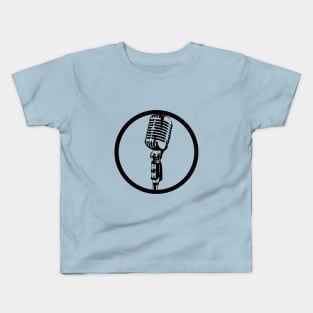 Retro microphone Kids T-Shirt